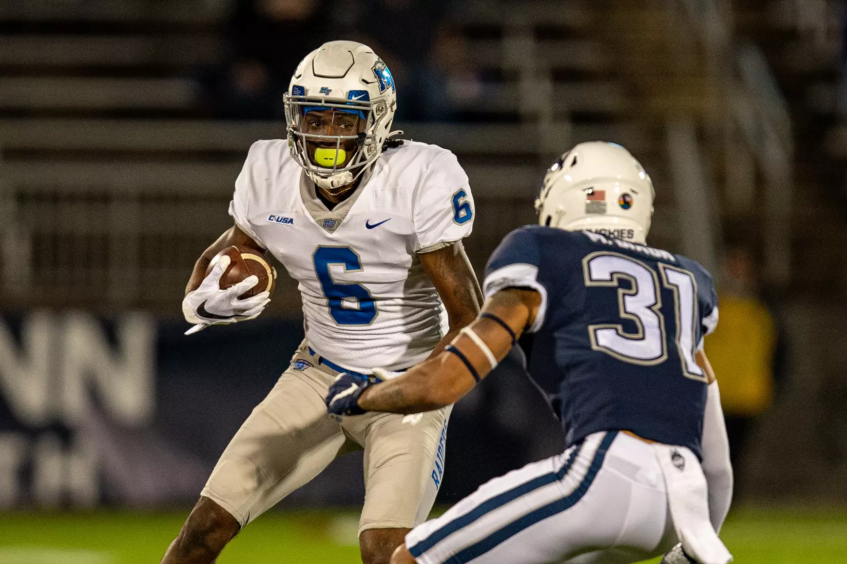 Blue Raider Football at University of Connecticut - Oct. 22, 2021 - Result MT 44 UCONN 13