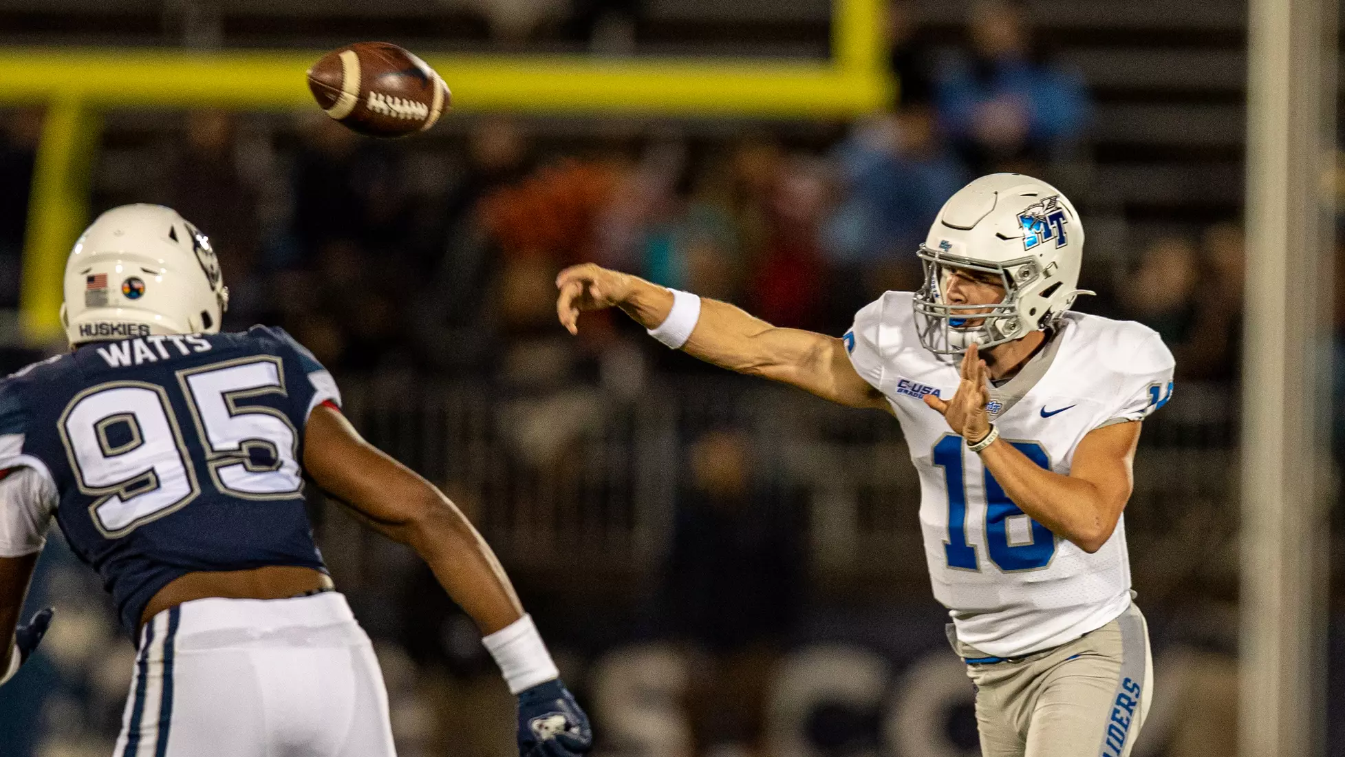 Blue Raider Football at University of Connecticut - Oct. 22, 2021 - Result MT 44 UCONN 13