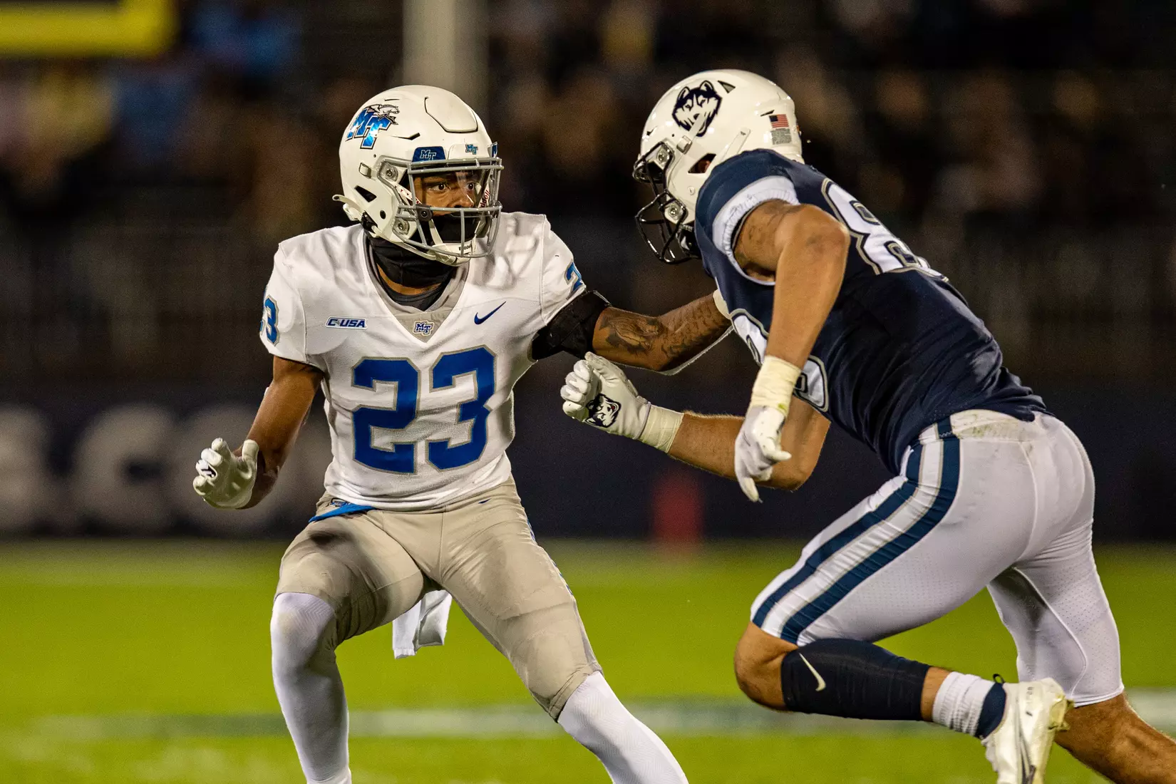 Blue Raider Football at University of Connecticut - Oct. 22, 2021 - Result MT 44 UCONN 13