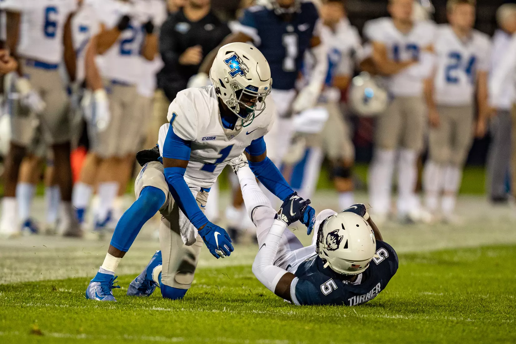 Blue Raider Football at University of Connecticut - Oct. 22, 2021 - Result MT 44 UCONN 13