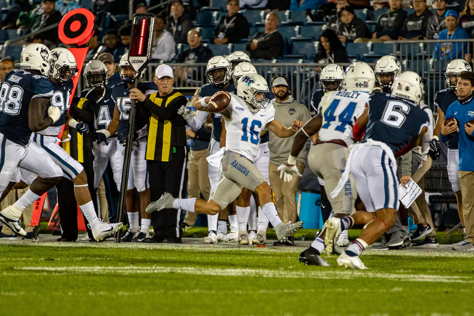 Blue Raider Football at University of Connecticut - Oct. 22, 2021 - Result MT 44 UCONN 13