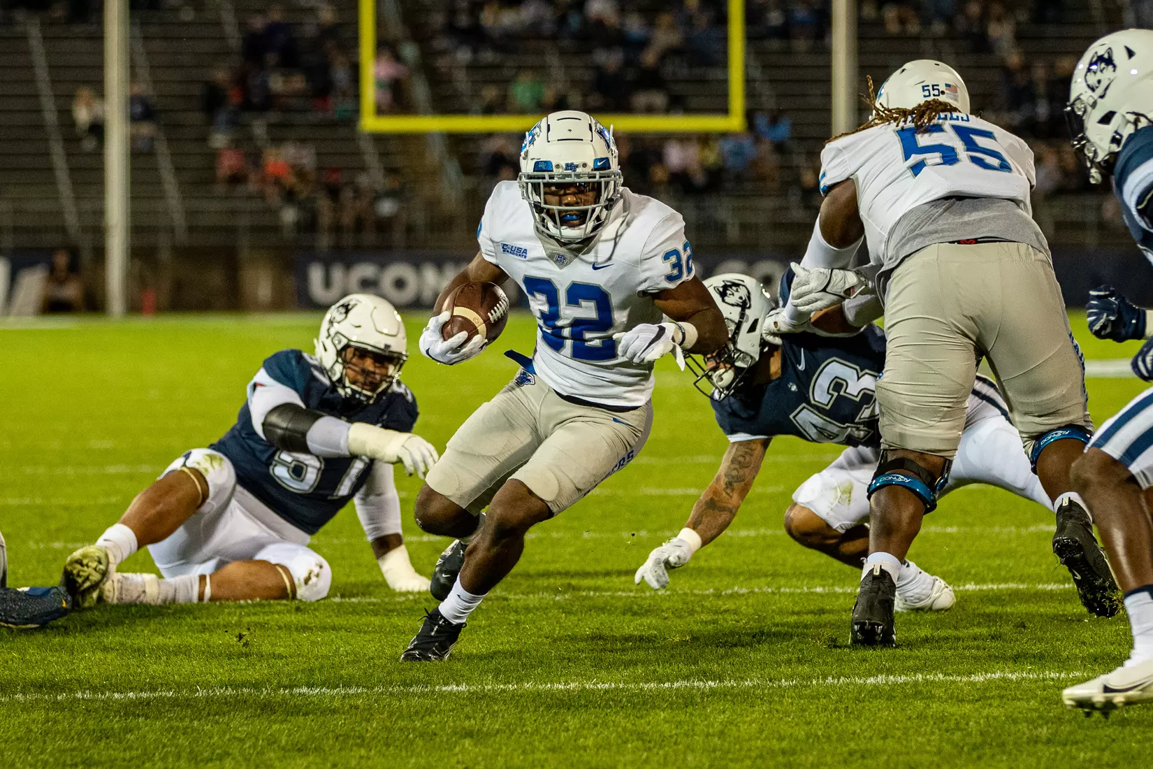 Blue Raider Football at University of Connecticut - Oct. 22, 2021 - Result MT 44 UCONN 13