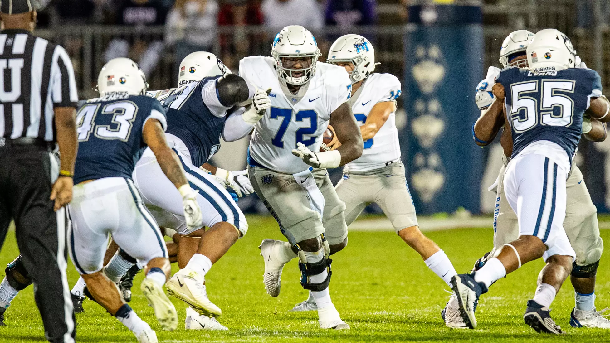 Blue Raider Football at University of Connecticut - Oct. 22, 2021 - Result MT 44 UCONN 13