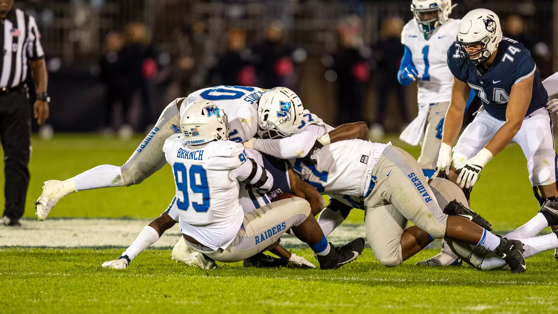 Blue Raider Football at University of Connecticut - Oct. 22, 2021 - Result MT 44 UCONN 13
