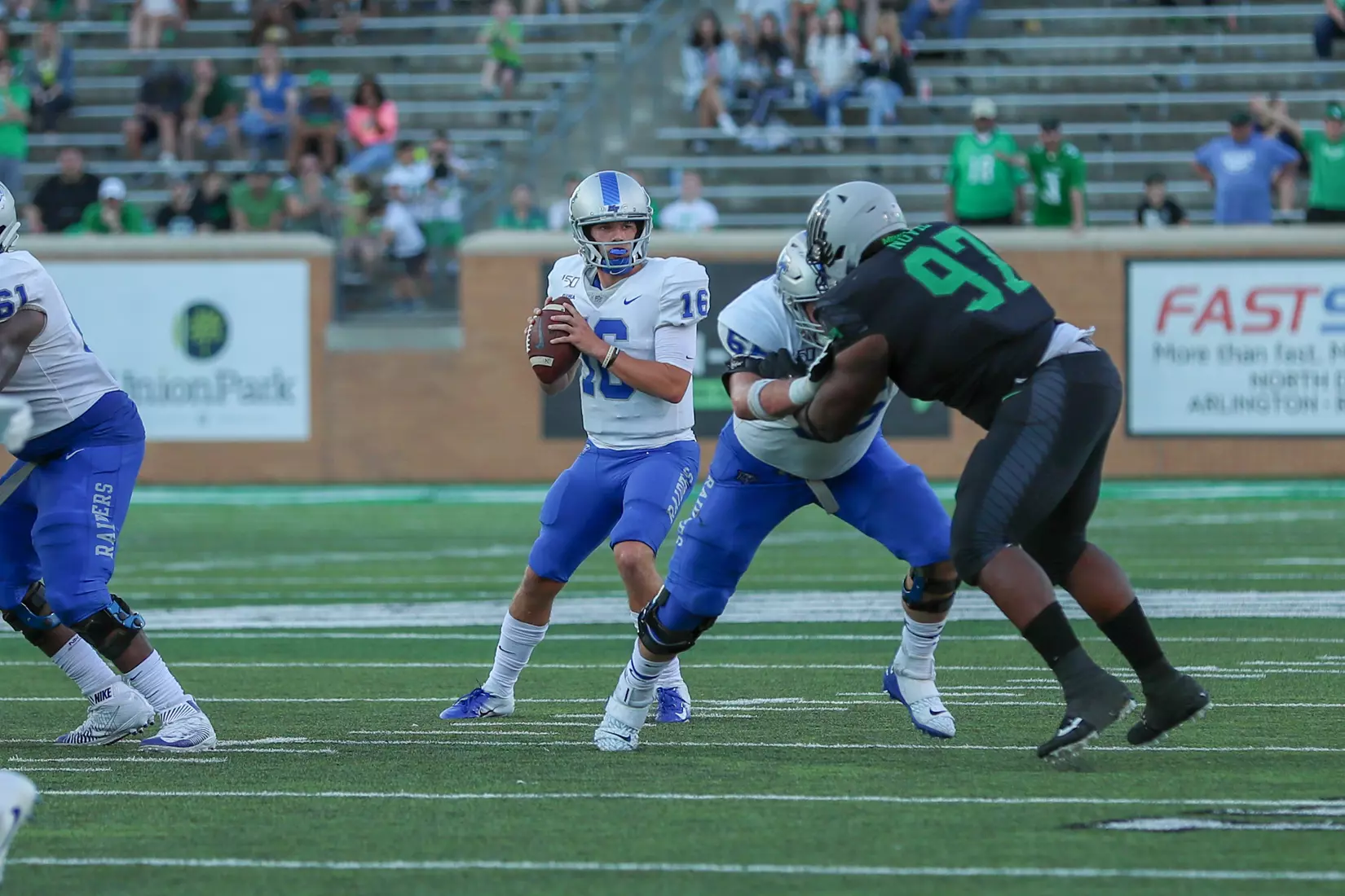 Cunningham reading the defense