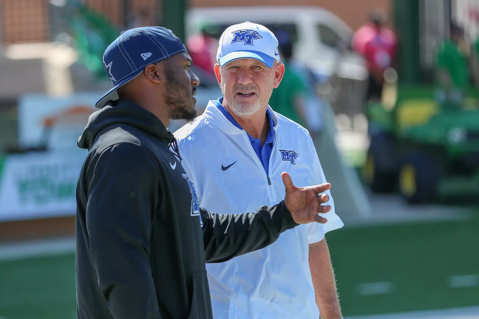 Coach Stockstill with former Blue Raider Running Back, Phillip Tanner