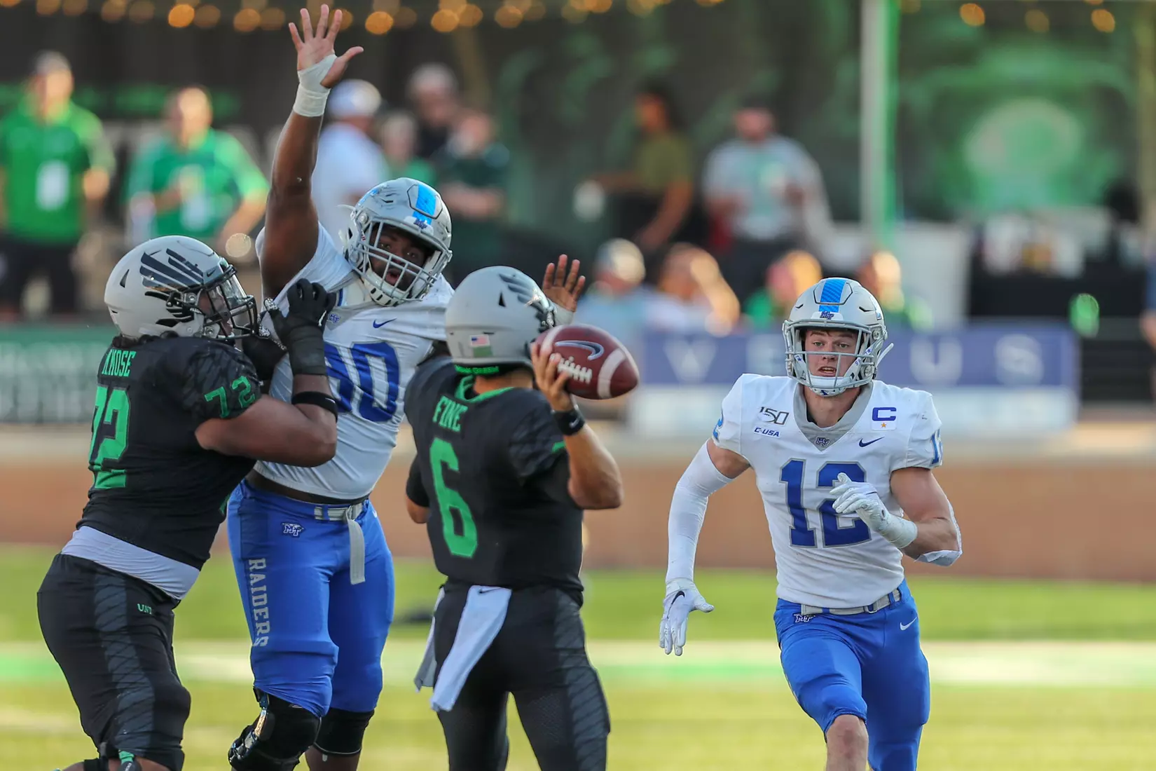 Blankenship QB pressure
