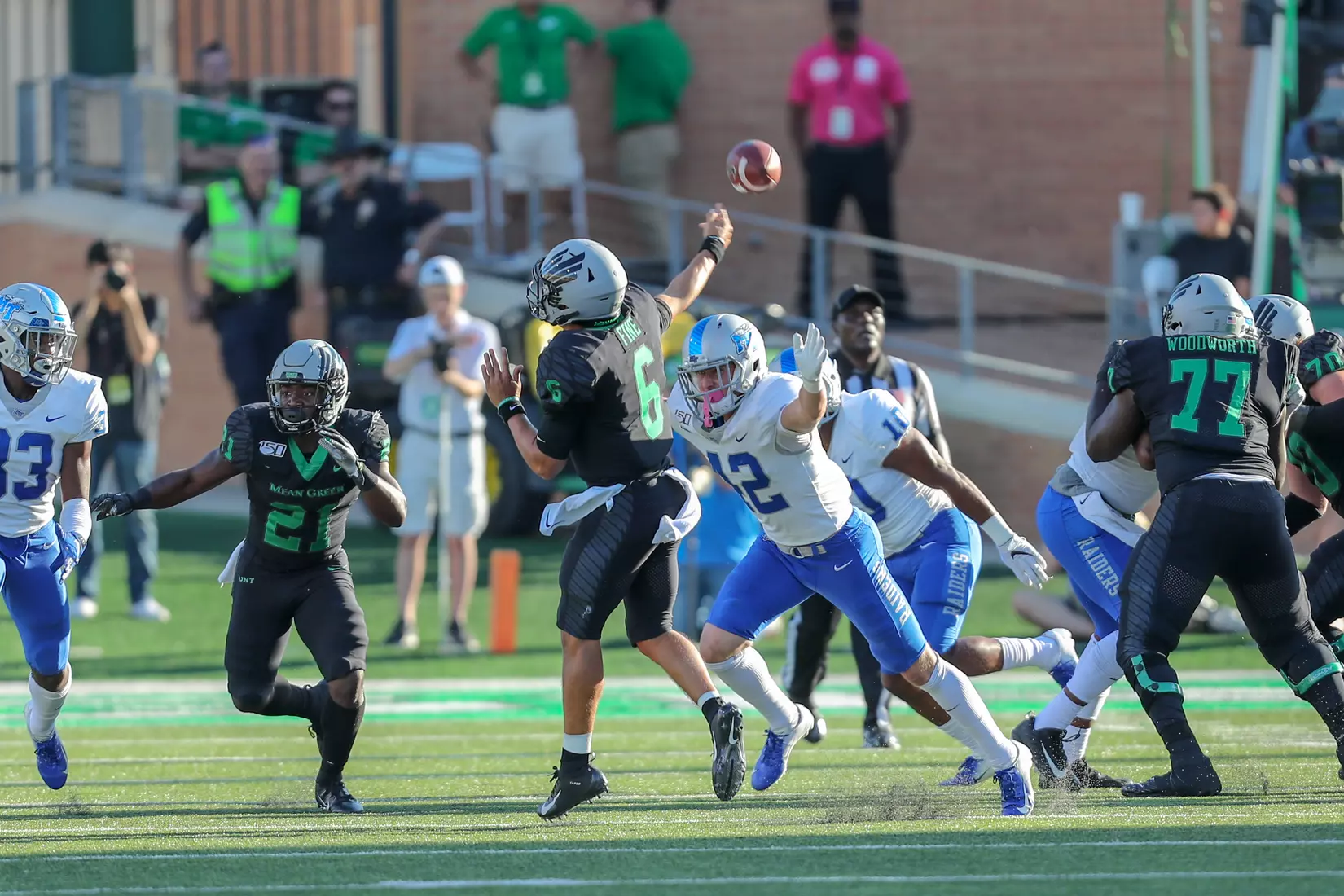 Blankenship QB pressure