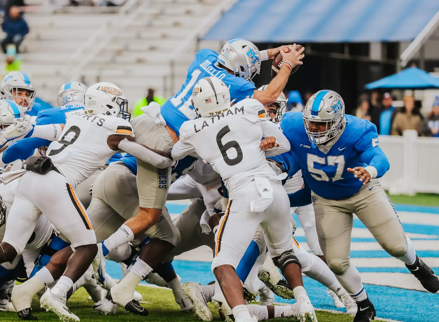 @MT_FB vs Southern Miss, 10/30/21