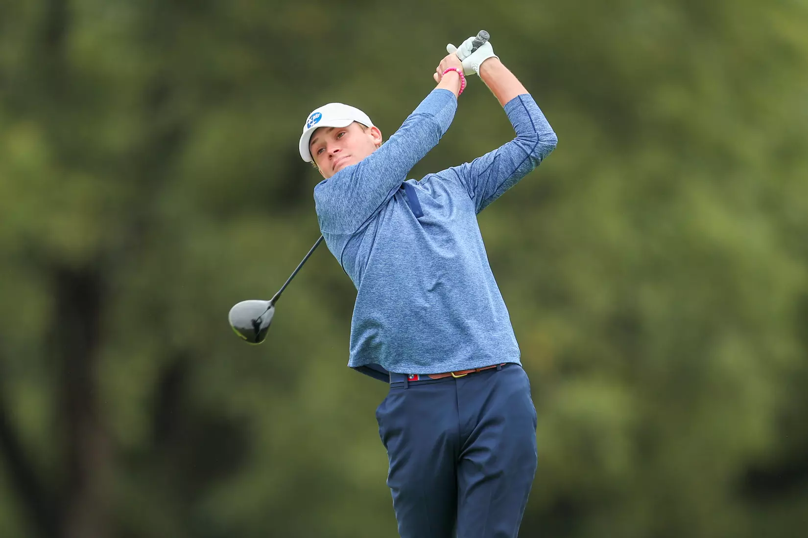 Michael Barnard shot off the tee