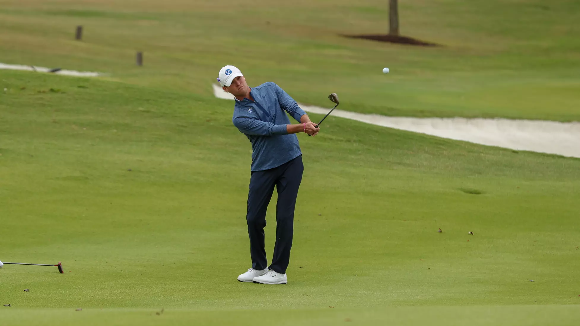 Chip shot onto the green