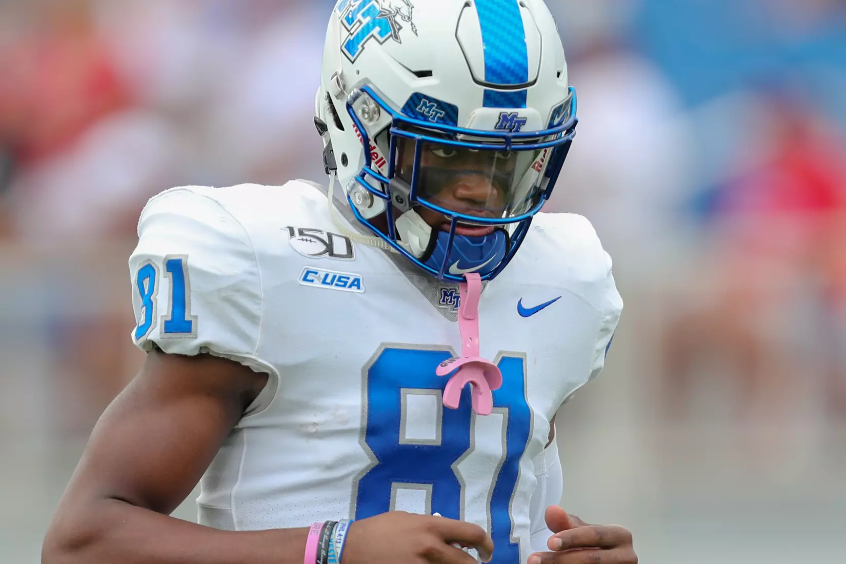 Windham jogging on field