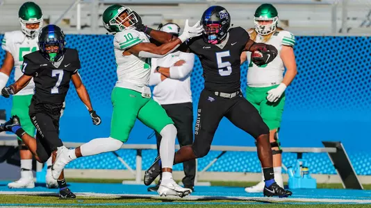 Chaton Mobley Stiff Arms UNT Defender