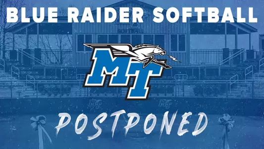 Blue Raider Softball Postponed