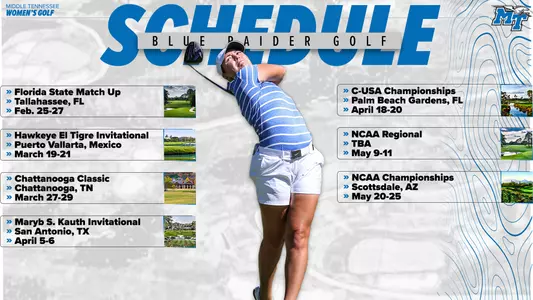 Women's Golf Schedule