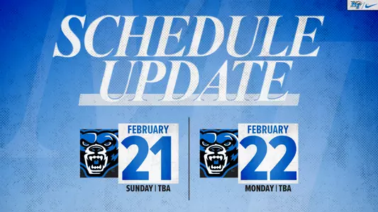 Baseball Schedule Update