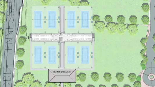 Tennis Facility Rendering