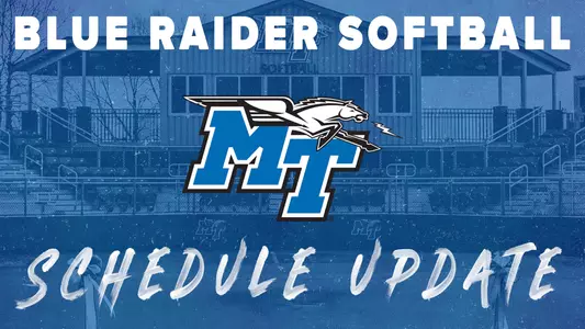 Blue Raider Softball Schedule Update
