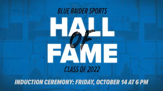 Blue Raider Sports HOF announcement cover 10-3-22
