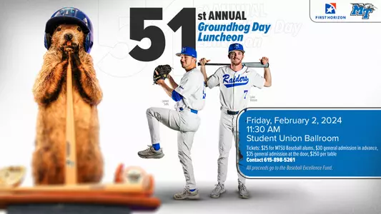 Groundhog Day Luncheon cover art 2024