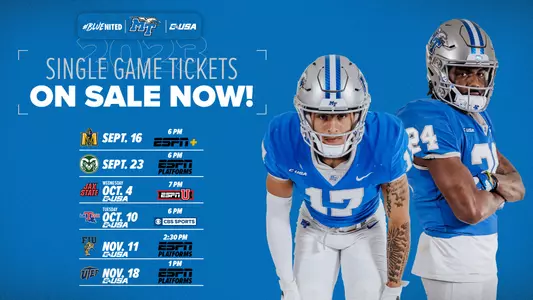 Single Game Tickets On Sale Now