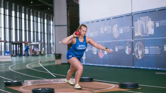 Indoor Track & Field Action Shot