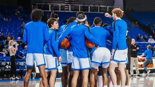 MBB Team Huddle vs. Milligan