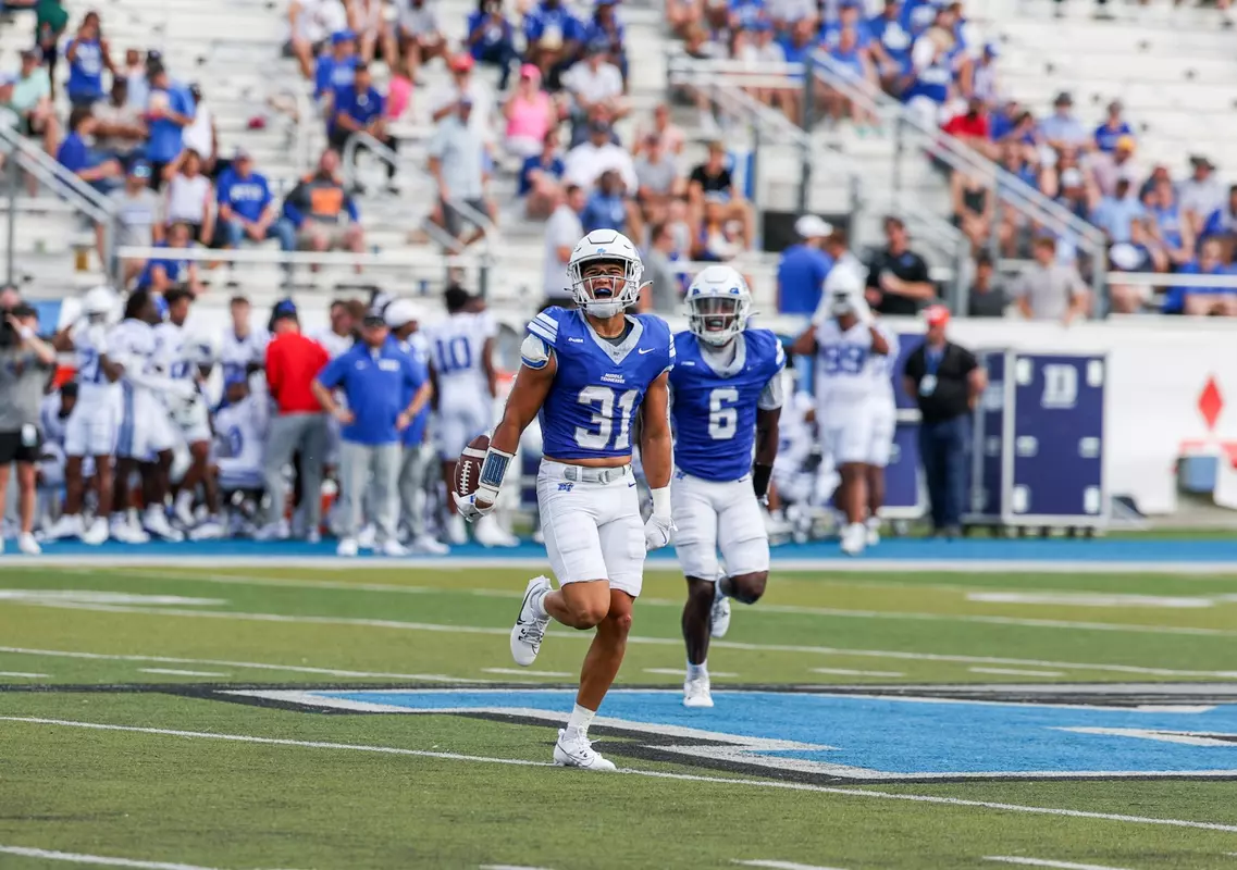 John Howse IV Interception Celebration