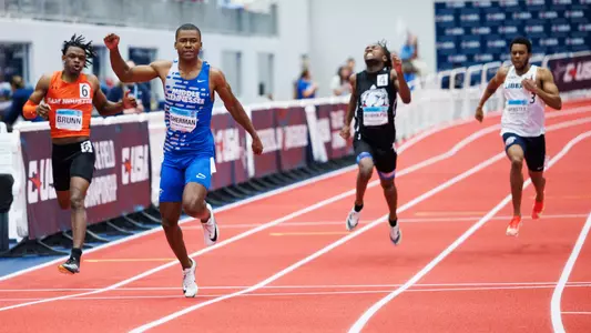 The Conference USA Track and Field Indoor Championship is held in the Liberty Indoor Track and Field facility on March 01, 2025. (Photo by: Matt Reynolds)