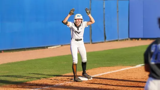 Macie Harter celebrating