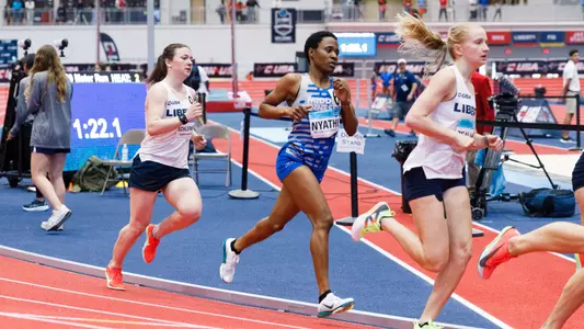 The Conference USA Track and Field Indoor Championship is held in the Liberty Indoor Track and Field facility on March 01, 2025. (Photo by: Emily Cuthrell)