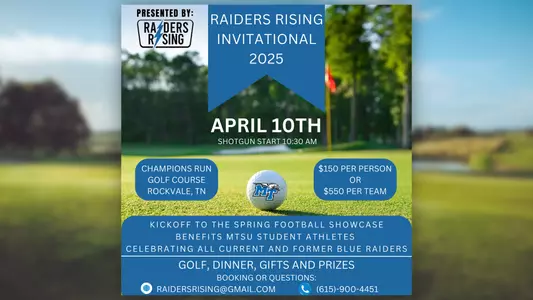 Raiders Rising golf tournament spring 2025