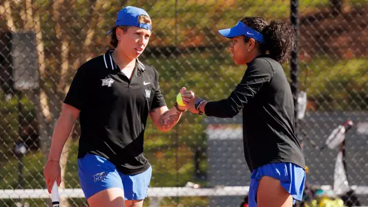 Match 4 of the CUSA Womens Tennis Championship is photographed on April 17, 2025. (Photo by: Jessie Jordan)