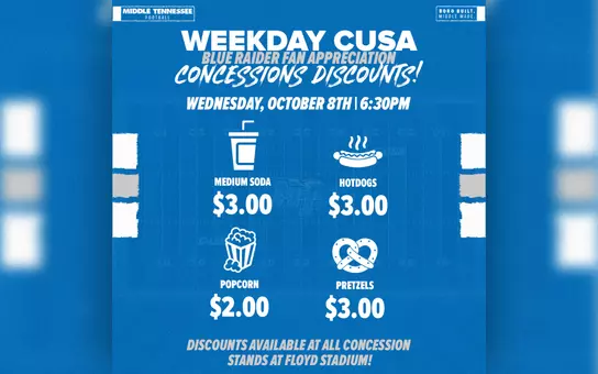 Weekday CUSA promotions 2025