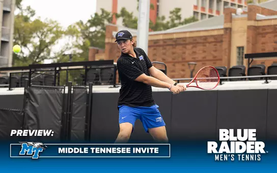 Men's Tennis Middle Tennessee Invite Preview Header