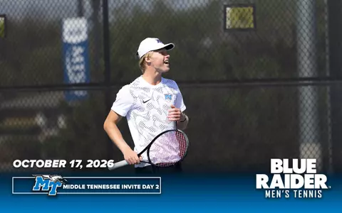 Men's Tennis 2026 Middle Tennessee Invite Day 2 Recap Header