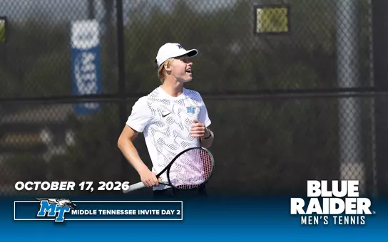 Men's Tennis 2026 Middle Tennessee Invite Day 2 Recap Header
