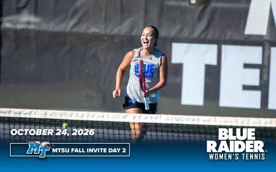 Women's Tennis 2026 MTSU Fall Invite Day 2 Recap Header