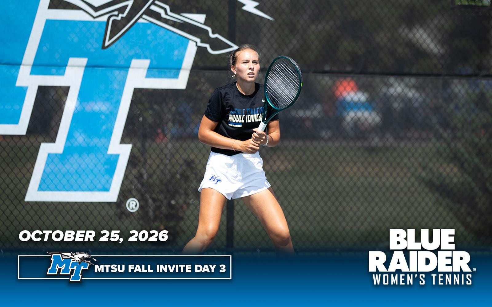Women's Tennis wraps up MTSU Fall Invite