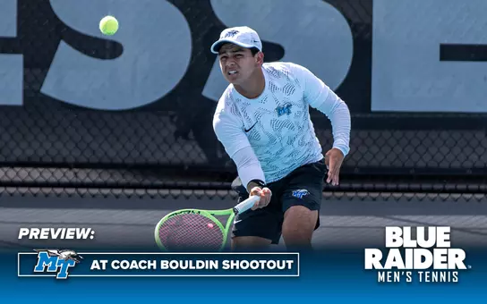Men's Tennis 2026 Coach Bouldin Shootout Preview Header