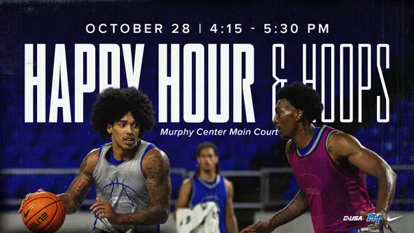Happy Hour and Hoops Graphic