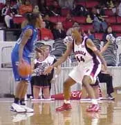 The Lady Raiders led by one po...