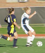 Sophomore Emily Carter (white)...