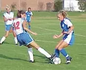 Freshman Danielle LaDuke fight...