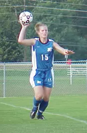 Cutline: Junior Sarah Schulz r...