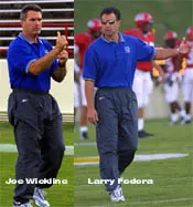 Larry Fedora and Joe Wickline ...