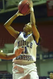 Senior Jessica McClure hit a s...