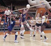 Jennifer Hignite goes for a ki...