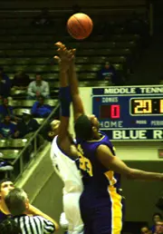 William Pippen jumps center to...