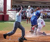 Catcher Lindsay Azevedo makes ...